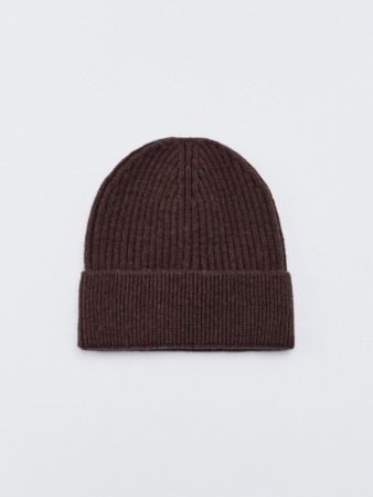 шапка-бини с содержанием шерсти - женские головные уборы вязаные 