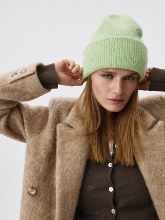 шапка-бини с содержанием шерсти - головные уборы однотонные 