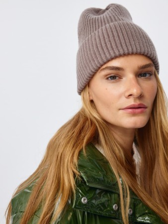 шапка-бини в рубчик - женские шапки женские 