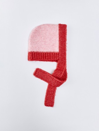 шапка-чепчик с содержанием шерсти для девочек - детские шапки из люрекса 