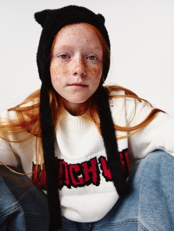 шапка-чепчик с ушками для девочек фотография