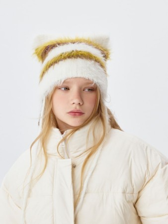 шапка-чепчик с ушками для девочек 4680798653808 фотография