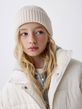 шапка из смесовой шерсти для девочек фотография