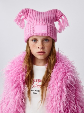 шапка с кисточками для девочек из коллекции  х vasilinciaga - детская одежда, обувь и аксессуары для всех возрастов силиконовая 