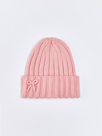шапка с отворотом для девочек - детские шапки для девочек 