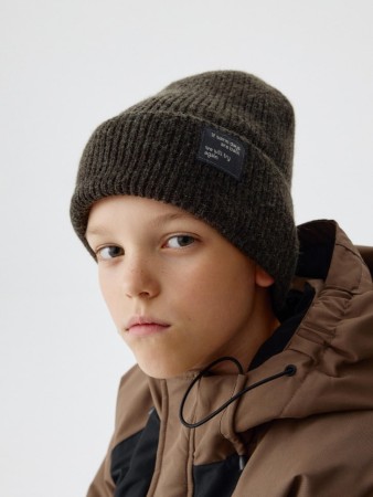 шапка с содержанием шерсти детская - детские аксессуары вязаные 