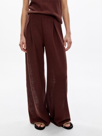 широкие брюки фактурной вязки - женская одежда, обувь и аксессуары плетеная 