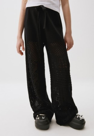 широкие брюки кроше для девочек фотография