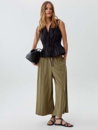 широкие брюки-кюлоты - женские брюки женские 