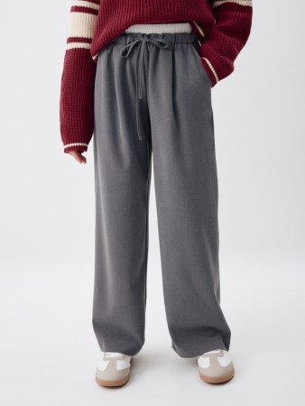 широкие брюки с двойным поясом для девочек - детская одежда, обувь и аксессуары для детей 