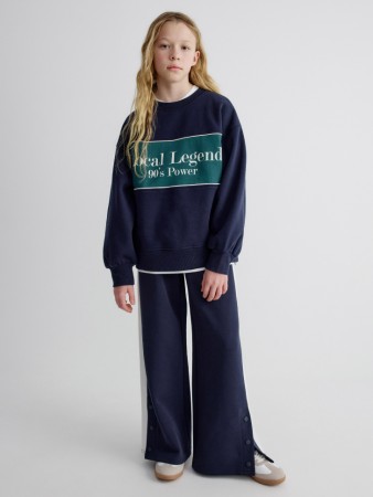 широкие брюки с лампасами для девочек фотография