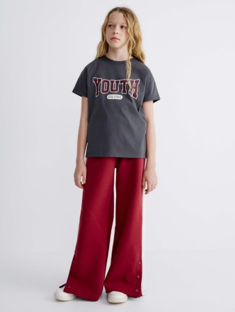 широкие брюки с лампасами для девочек фотография