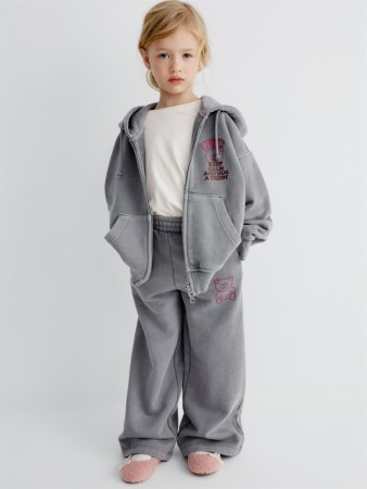 широкие брюки с  принтом для девочек - детская одежда, обувь и аксессуары для всех возрастов с поясом 