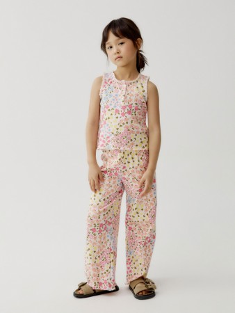 широкие брюки с принтом для девочек фотография