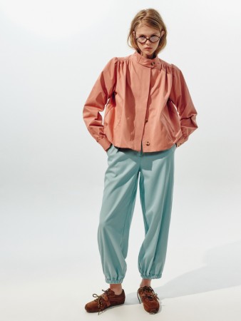 широкие брюки с резинкой по низу из линейки  young фотография