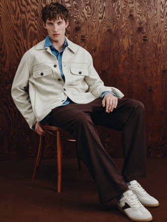 широкие брюки со средней посадкой - мужская одежда широкая 