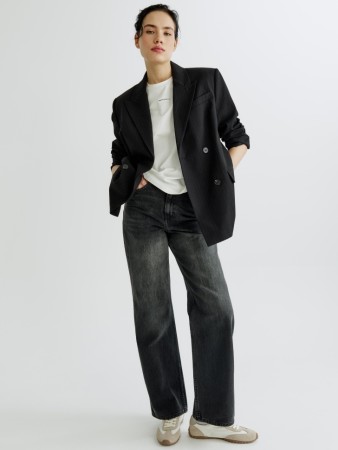 широкие джинсы 411 из органического хлопка - женская одежда, обувь и аксессуары джинсовая 