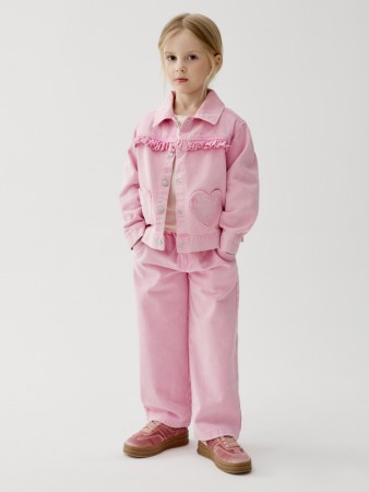 широкие джинсы на резинке для девочек фотография