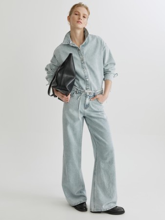 широкие джинсы с низкой посадкой - женские джинсы для взрослых 