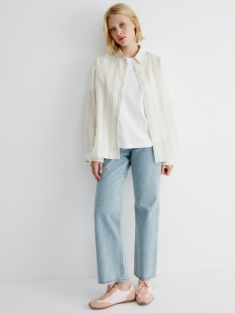 широкие джинсы с высокой посадкой - женские джинсы sela 