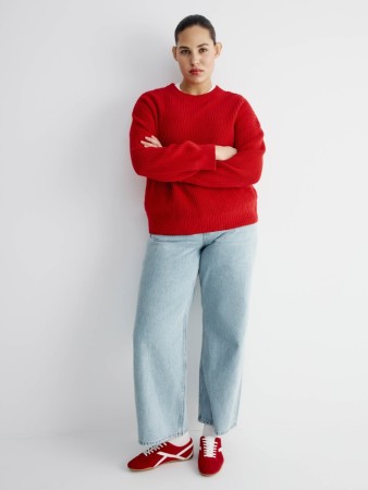 широкие джинсы с высокой посадкой - женские джинсы для взрослых 