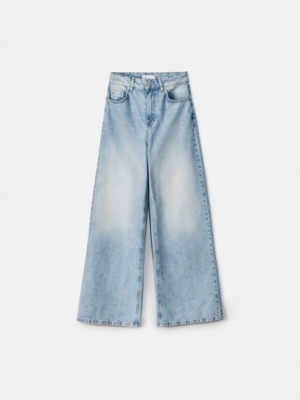 широкие джинсы со средней посадкой - женские джинсы sela 