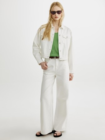 широкие джинсы со средней посадкой - женские джинсы sela 