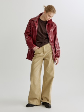 широкие джинсы со средней посадкой - женские джинсы