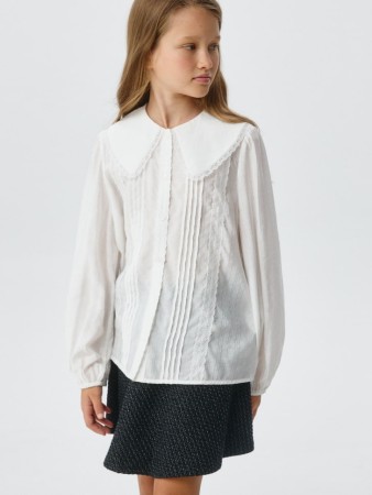 школьная белая блузка для девочек фотография