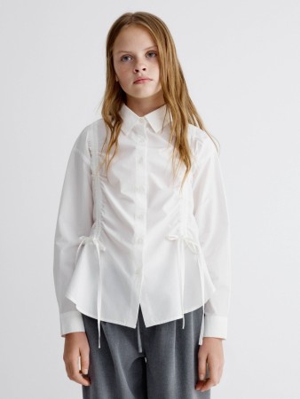 школьная блузка из хлопка и модала для девочек - детские блузы и рубашки