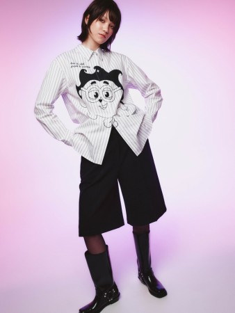 шорты-бермуды из костюмной ткани из линейки  young - шорты для старшеклассников 