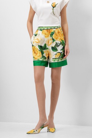 шорты dolce & gabbana модель из коллекции flowering фотография