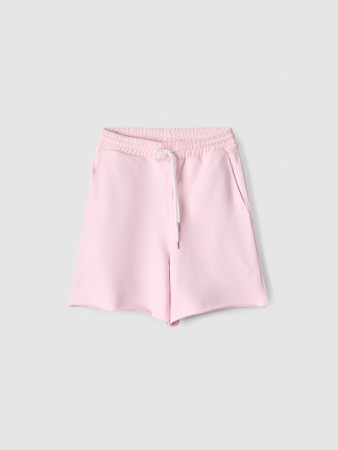 шорты из футера с необработанным краем - женские шорты из футера 