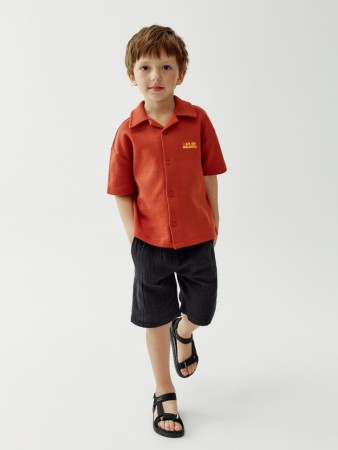 шорты из муслина для мальчиков - детская одежда недорогая 