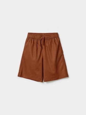шорты из смесового льна для мальчиков фотография