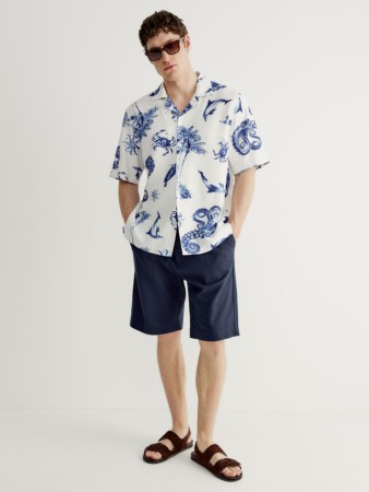 шорты из смесового льна - мужская одежда, обувь и аксессуары sela 