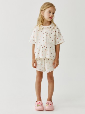 шорты из вафельного трикотажа для девочек - детская одежда для детей 