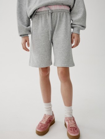 шорты с двойным поясом для девочек фотография