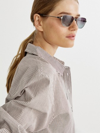 солнцезащитные очки с металлической оправой - женские солнцезащитные очки