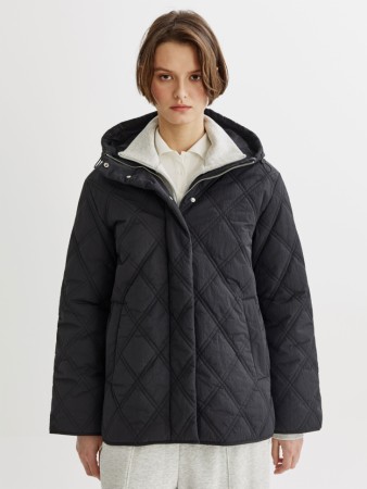 стеганая куртка с капюшоном - куртки sela 