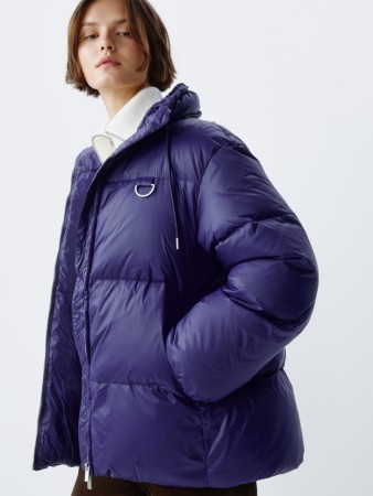 стеганая куртка с натуральным утеплителем пух-перо - куртки и пуховики со стопперами 