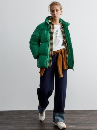 стеганая куртка с натуральным утеплителем пух-перо фотография