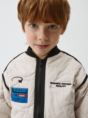 стеганая куртка с вышивкой для мальчиков - детская одежда, обувь и аксессуары для всех возрастов прямая 