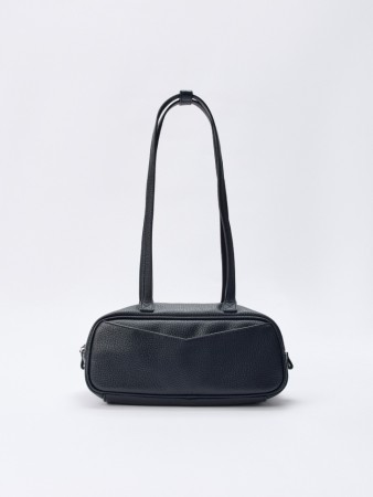 сумка из зернистой экокожи - женские аксессуары с вырезом 