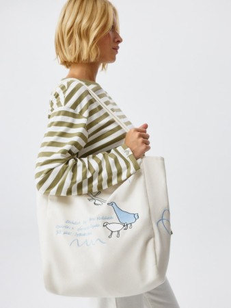 сумка-шоппер из коллекции art people с простыми вещами - женские сумки и чехлы на кнопках 