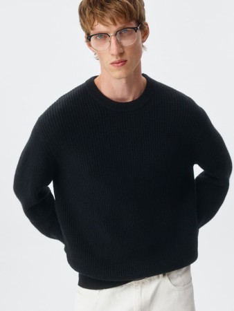 свитер regular fit из смесовой шерсти - мужские свитеры шерстяные 