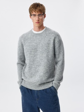 свитер relaxed fit с содержанием шерсти - мужские свитеры льняные 