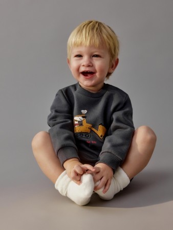 свитшот-боди с принтом для малышей фотография