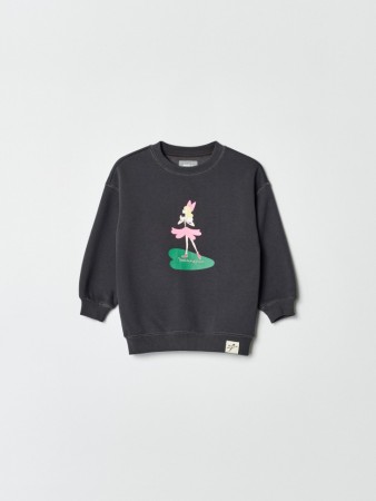 свитшот для девочек с принтом  x союзмультфильм - детская одежда объемная 