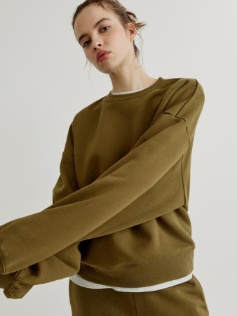 свитшот оверсайз из футера - женские свитшоты дешевые 